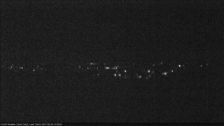 Lake Travis webcam, March 2, 2017 10:55 PM CT
