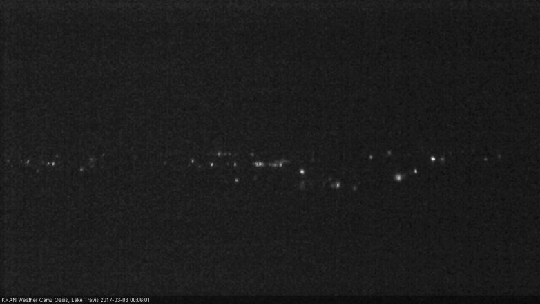 Lake Travis webcam, March 2, 2017 11:15 PM CT