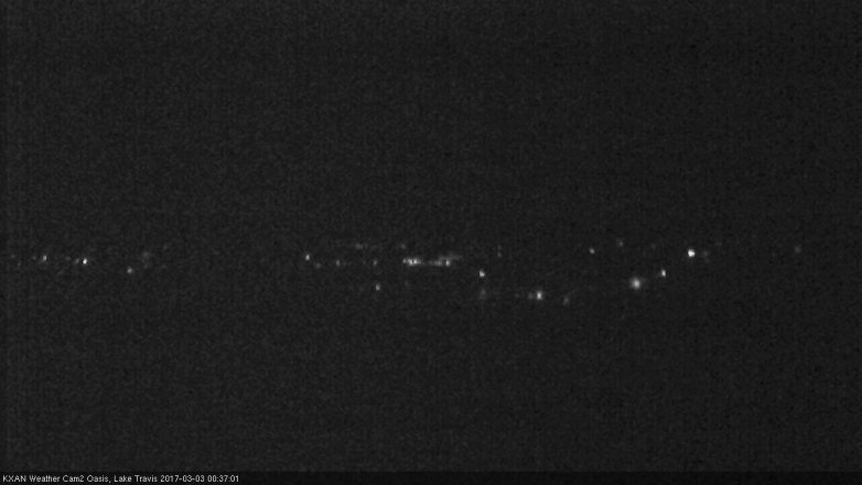 Lake Travis webcam, March 2, 2017 11:50 PM CT