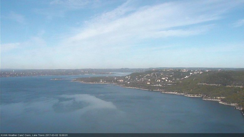 Lake Travis webcam, March 3, 2017 9:20 AM CT