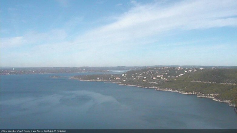 Lake Travis webcam, March 3, 2017 9:40 AM CT