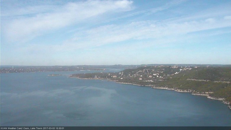 Lake Travis webcam, March 3, 2017 10:00 AM CT