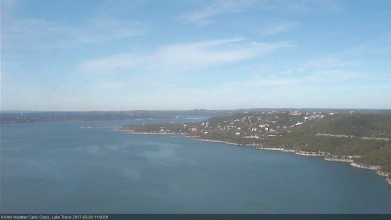 Lake Travis webcam, March 3, 2017 10:10 AM CT