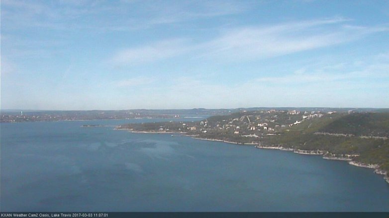 Lake Travis webcam, March 3, 2017 10:20 AM CT