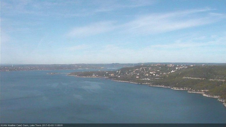 Lake Travis webcam, March 3, 2017 10:30 AM CT