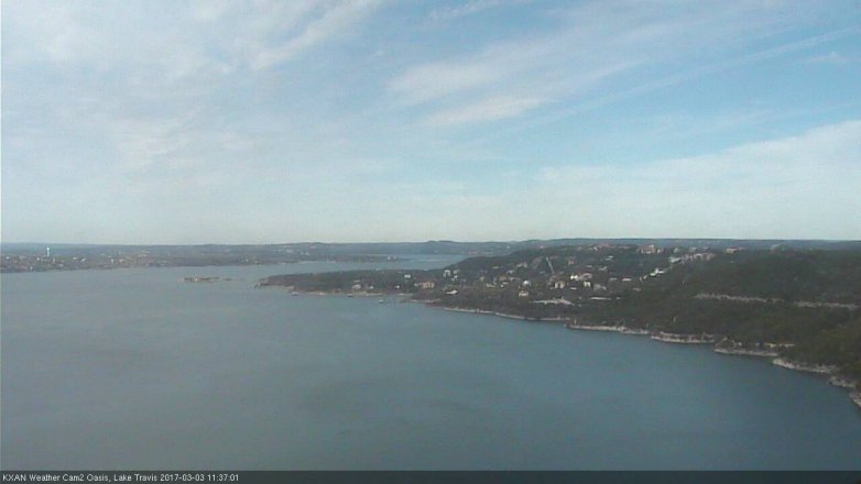 Lake Travis webcam, March 3, 2017 10:55 AM CT
