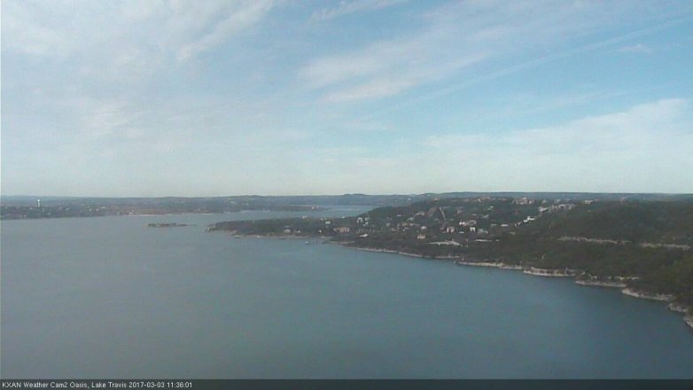 Lake Travis webcam, March 3, 2017 11:05 AM CT