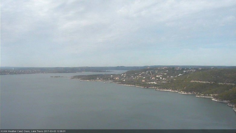 Lake Travis webcam, March 3, 2017 11:10 AM CT