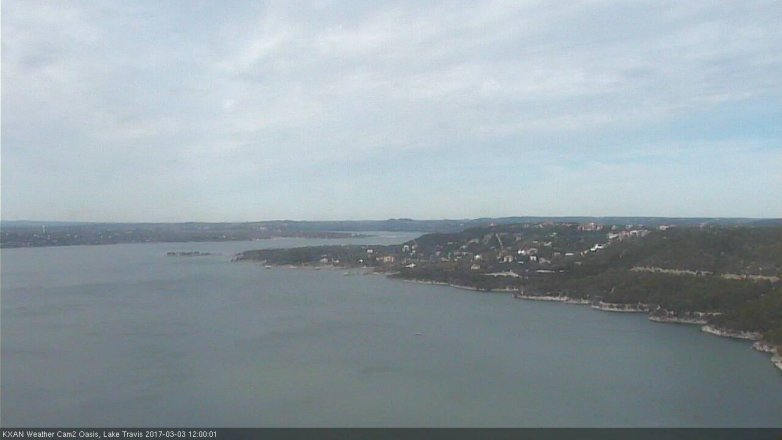 Lake Travis webcam, March 3, 2017 11:20 AM CT