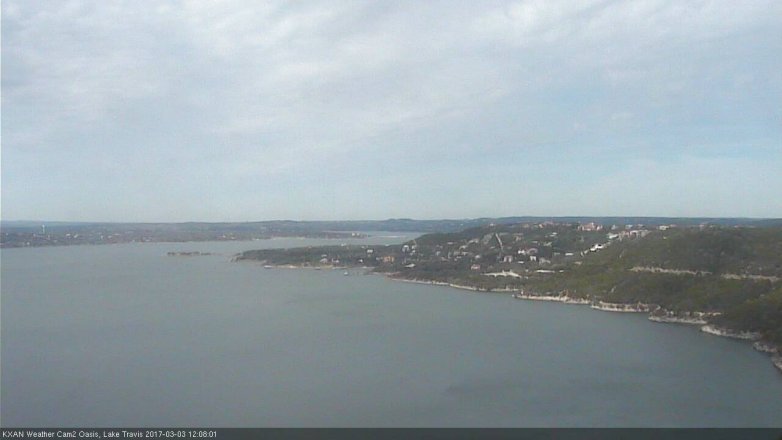 Lake Travis webcam, March 3, 2017 11:30 AM CT