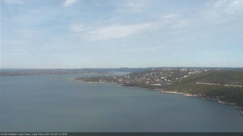 Lake Travis webcam, March 3, 2017 11:50 AM CT