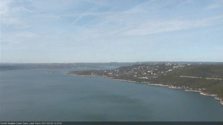 Lake Travis webcam, March 3, 2017 12:05 PM CT