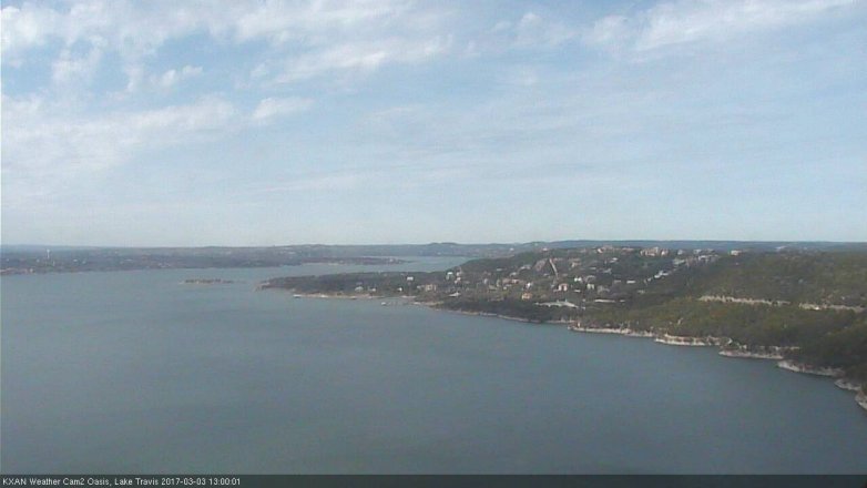 Lake Travis webcam, March 3, 2017 12:10 PM CT