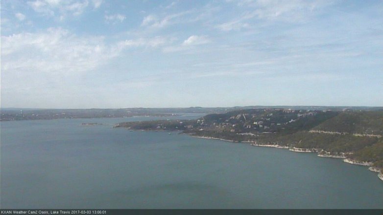 Lake Travis webcam, March 3, 2017 12:15 PM CT