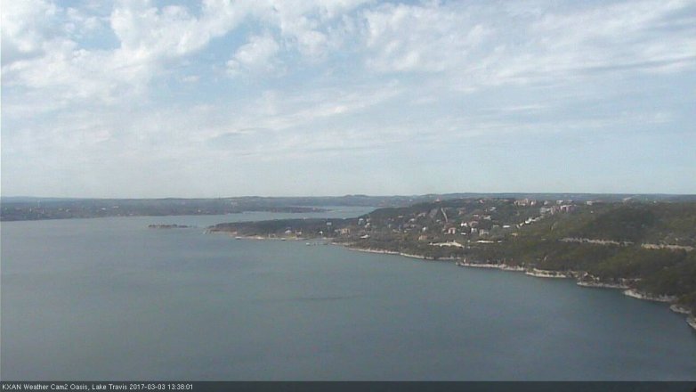 Lake Travis webcam, March 3, 2017 12:45 PM CT