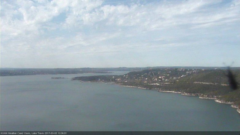 Lake Travis webcam, March 3, 2017 12:50 PM CT