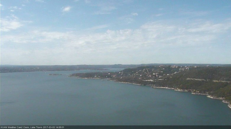 Lake Travis webcam, March 3, 2017 1:25 PM CT