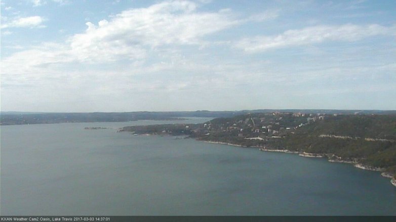 Lake Travis webcam, March 3, 2017 2:00 PM CT