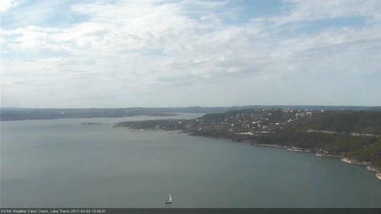 Lake Travis webcam, March 3, 2017 2:35 PM CT