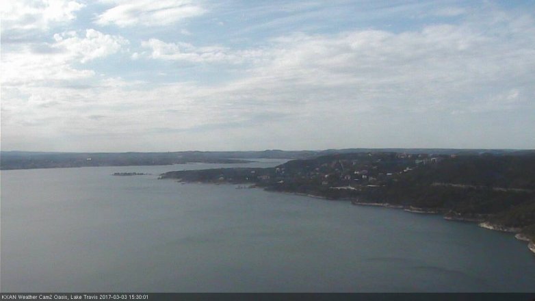 Lake Travis webcam, March 3, 2017 2:40 PM CT