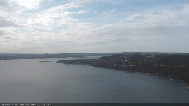 Lake Travis webcam, March 3, 2017 2:45 PM CT
