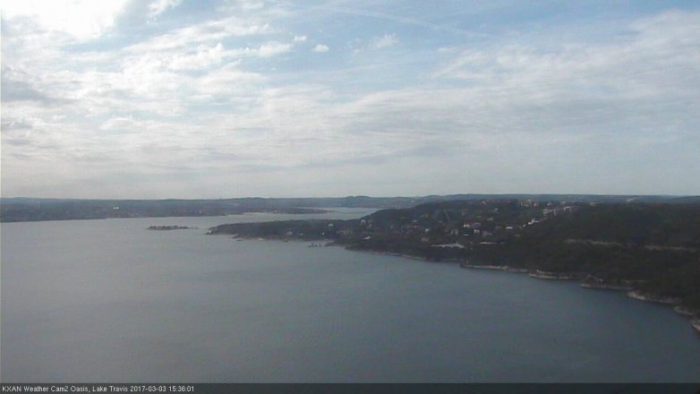 Lake Travis webcam, March 3, 2017 2:50 PM CT