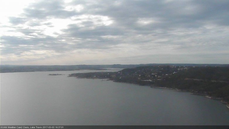 Lake Travis webcam, March 3, 2017 3:55 PM CT