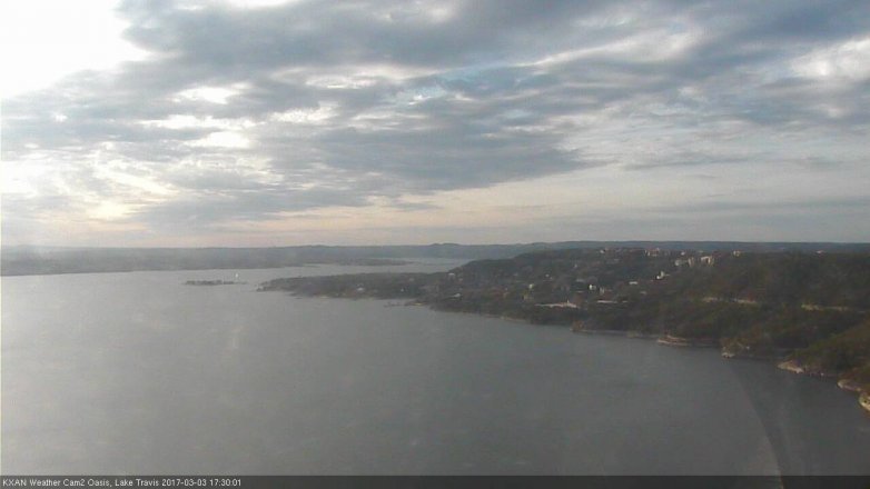 Lake Travis webcam, March 3, 2017 4:35 PM CT