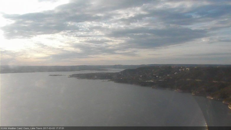 Lake Travis webcam, March 3, 2017 5:00 PM CT