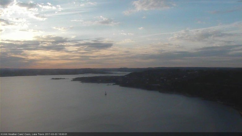 Lake Travis webcam, March 3, 2017 5:20 PM CT