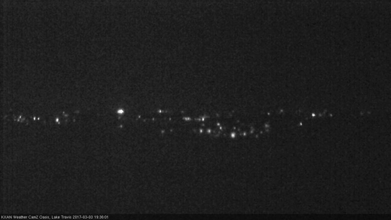 Lake Travis webcam, March 3, 2017 6:40 PM CT