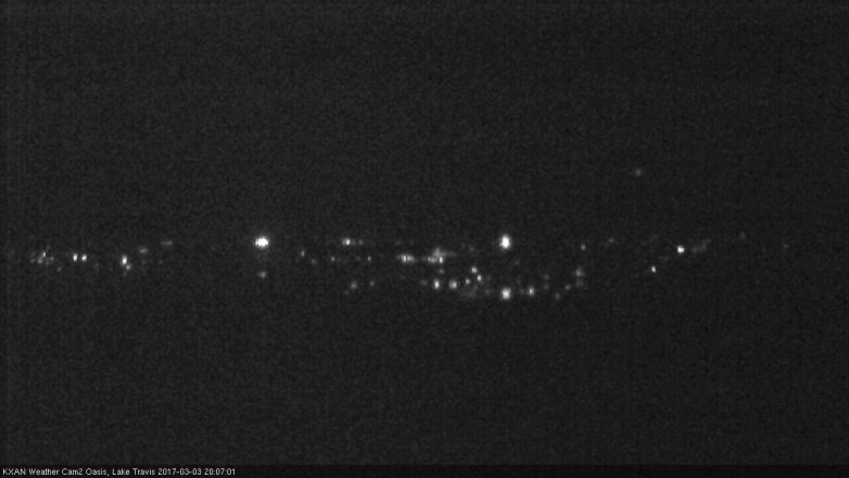 Lake Travis webcam, March 3, 2017 7:10 PM CT