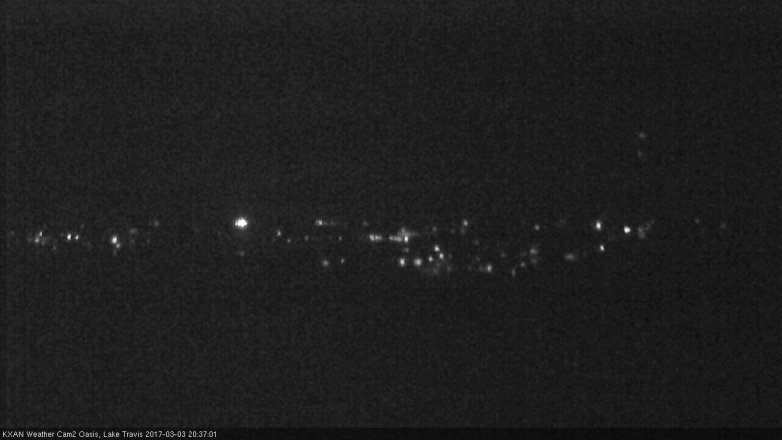 Lake Travis webcam, March 3, 2017 7:55 PM CT