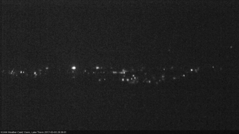 Lake Travis webcam, March 3, 2017 8:05 PM CT