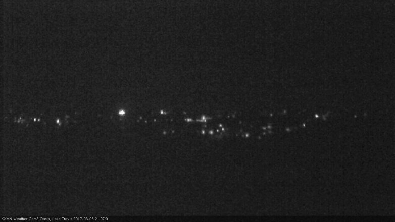 Lake Travis webcam, March 3, 2017 8:15 PM CT