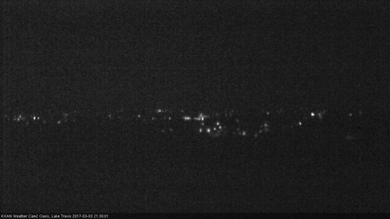 Lake Travis webcam, March 3, 2017 8:50 PM CT