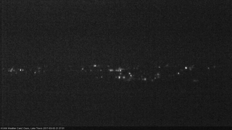 Lake Travis webcam, March 3, 2017 9:00 PM CT