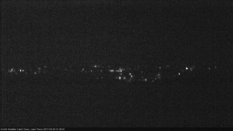 Lake Travis webcam, March 3, 2017 9:05 PM CT