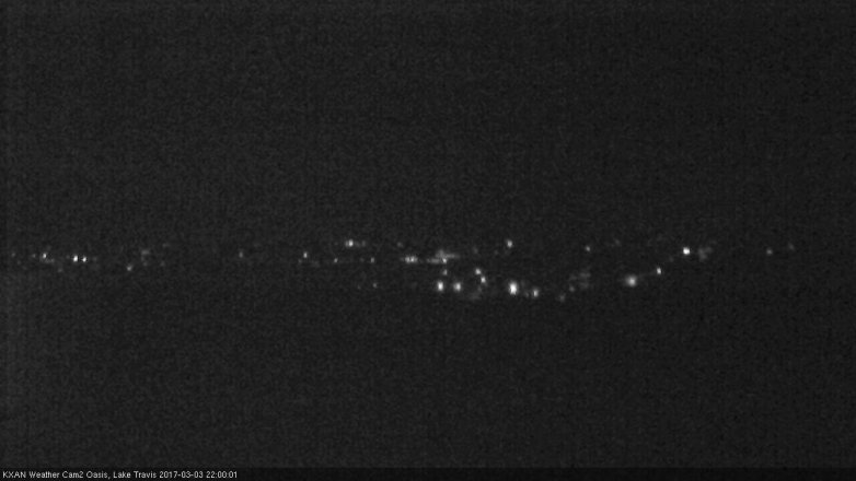 Lake Travis webcam, March 3, 2017 9:15 PM CT