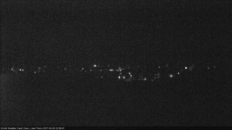 Lake Travis webcam, March 3, 2017 9:35 PM CT
