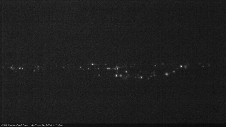 Lake Travis webcam, March 3, 2017 9:55 PM CT