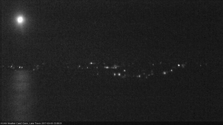 Lake Travis webcam, March 3, 2017 10:25 PM CT