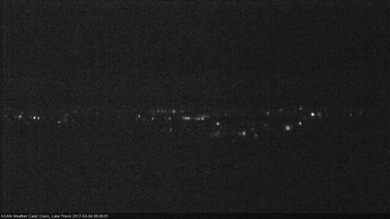 Lake Travis webcam, March 3, 2017 11:20 PM CT