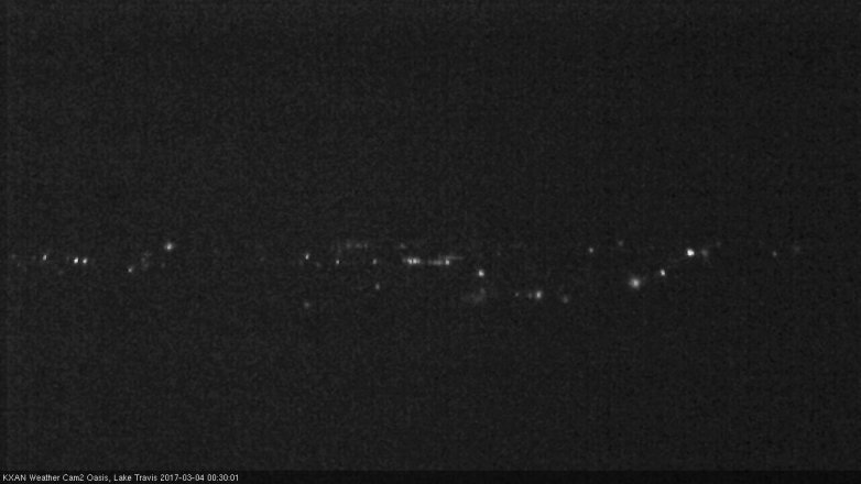 Lake Travis webcam, March 3, 2017 11:55 PM CT