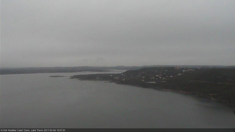 Lake Travis webcam, March 4, 2017 9:25 AM CT