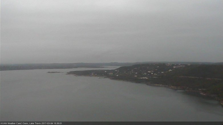 Lake Travis webcam, March 4, 2017 9:45 AM CT