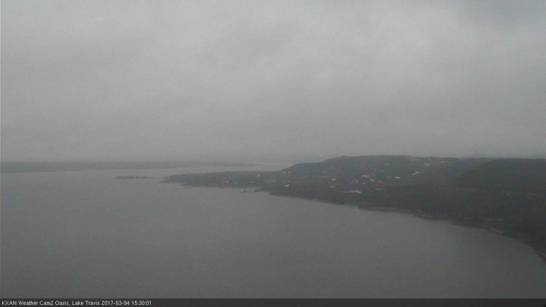 Lake Travis webcam, March 4, 2017 2:50 PM CT
