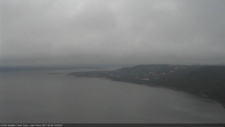 Lake Travis webcam, March 4, 2017 5:25 PM CT