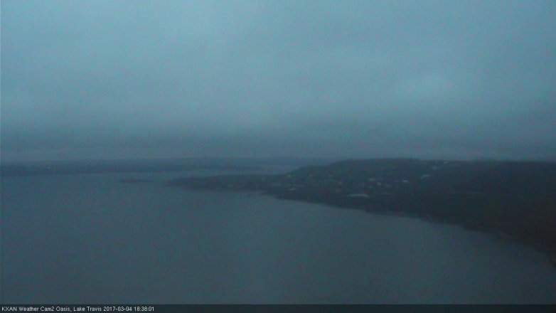 Lake Travis webcam, March 4, 2017 5:45 PM CT