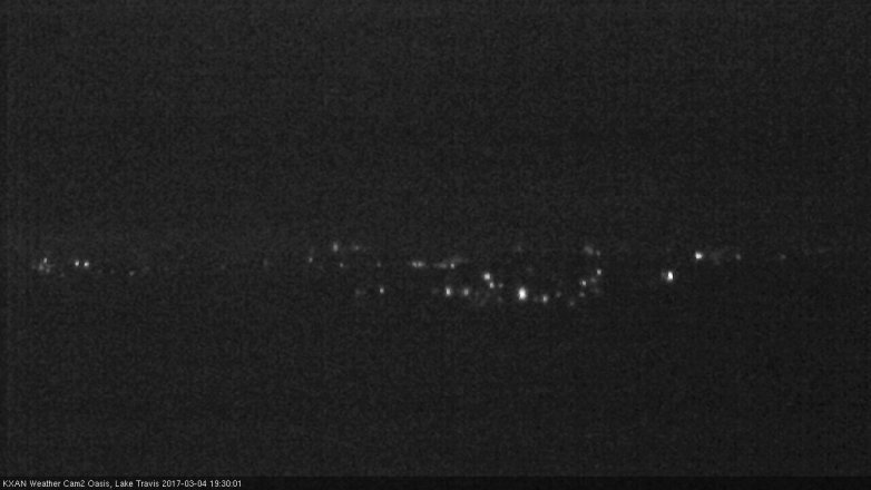 Lake Travis webcam, March 4, 2017 6:55 PM CT
